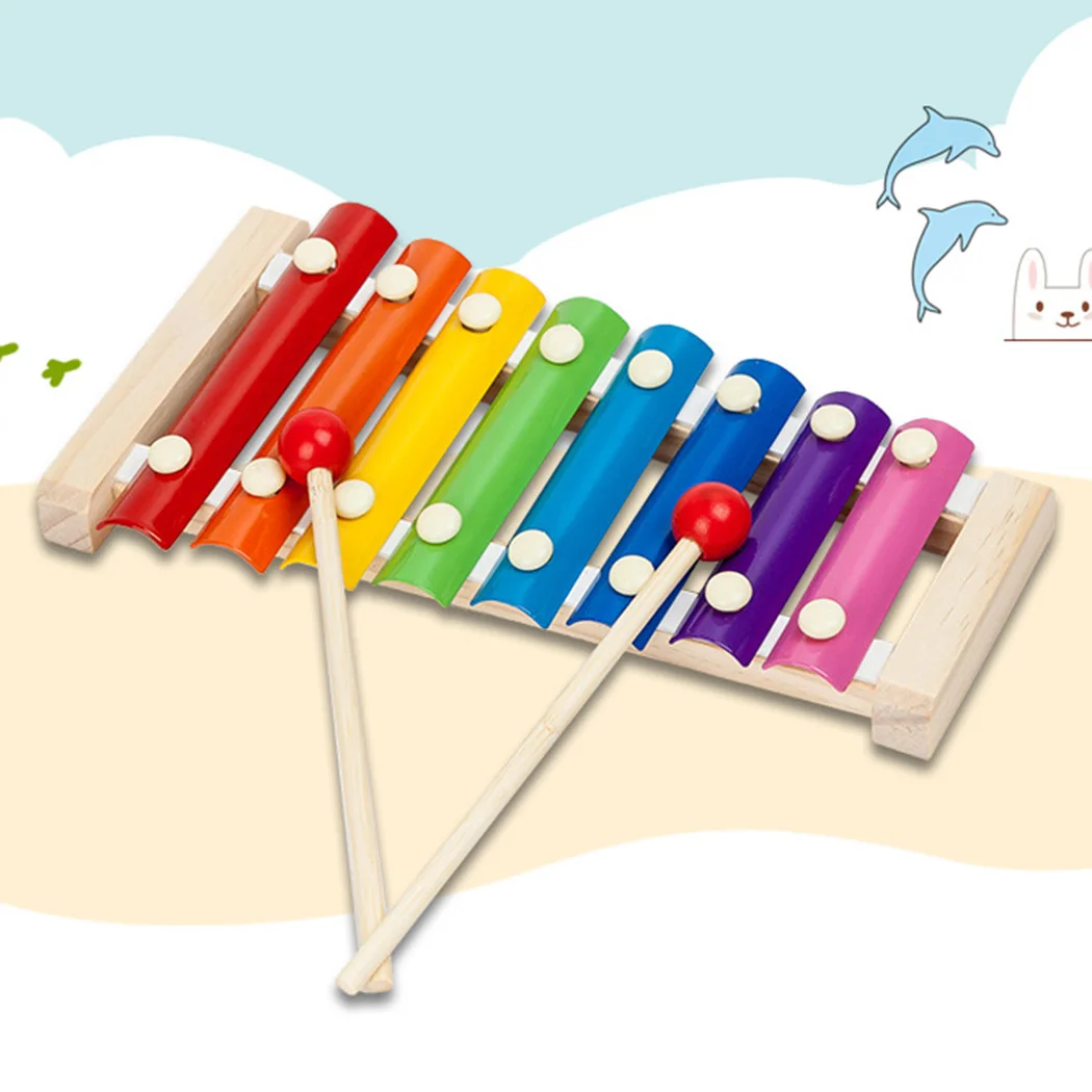 Деревянные Детские Обучающие музыкальные игрушки октавы руки стучать