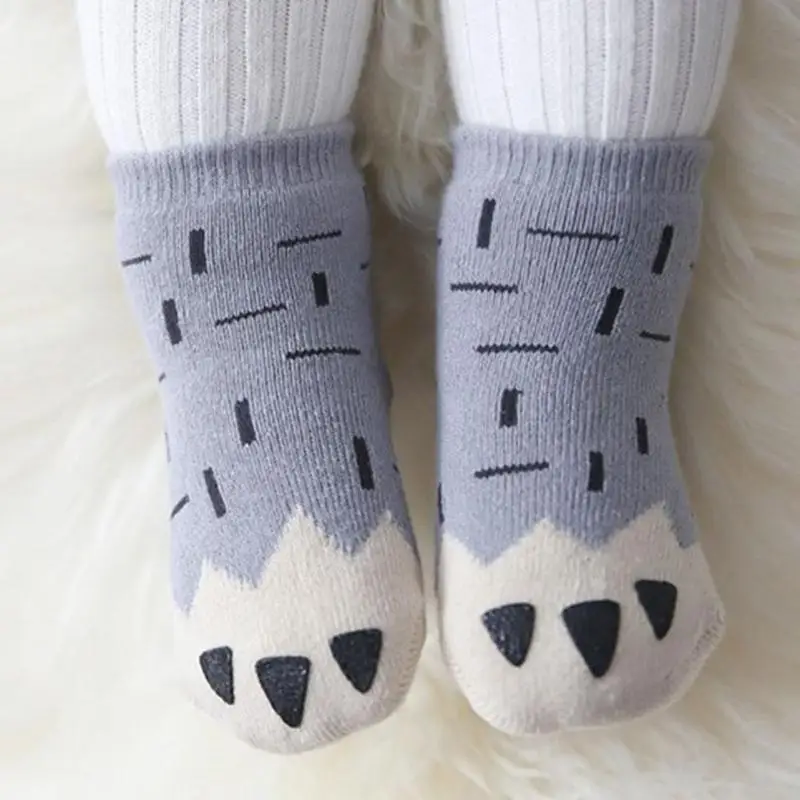 

Cute Baby Boy Girl Cartoon Cat Paw Print Socks Kids Cotton Soft Short Socks