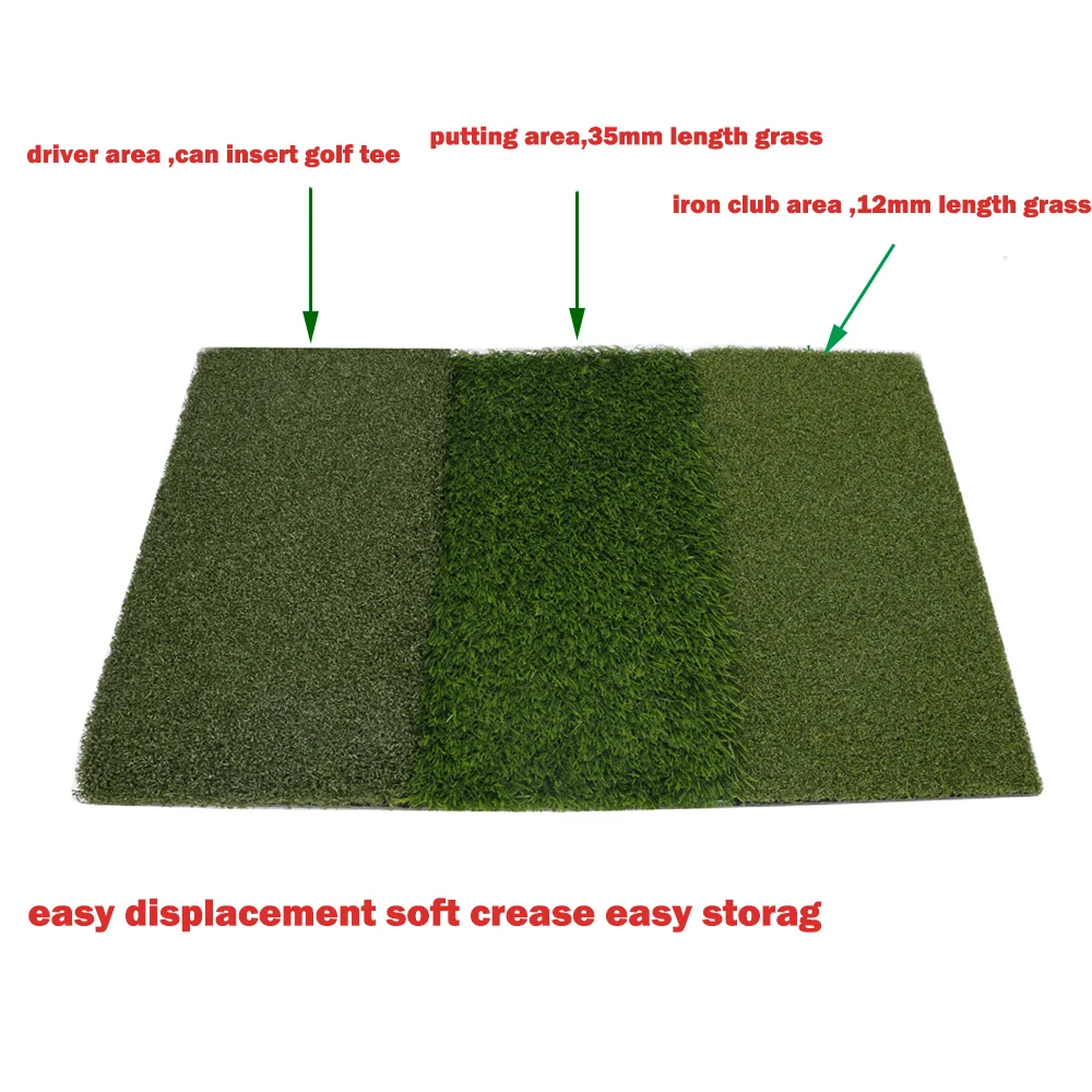 Online Golf çimi Mat Içerir Sıkı Yalan Kaba Ve Fairway Için Sürüş Ve Koyarak Golf Uygulama Ve Eğitim 3-in-1 çimenlik çimi Mat