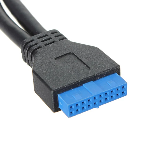 Кабель USB 3 0 материнская плата 19pin 20pin к Женский двойной порт удлинитель 20