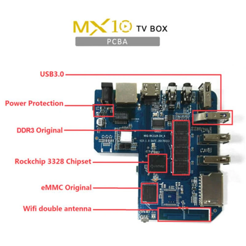 MX10 Android 8 1 Pie 4 + 32 ГБ 4K Медиаплеер Smart TV BOX четырехъядерный Wifi 2019 | Электроника