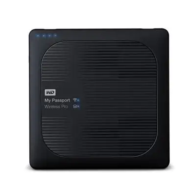 Disco Duro externo Western Digital (WDBSMT0040BBK EESN) MyPassport Pro wireless 4 ТБ BLK 2 5 дюйма USB 3 0 слот для sd