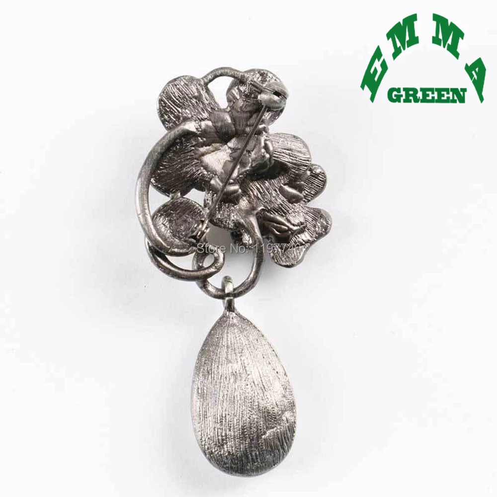 Crystal Flower Brooch Pin Simulated-Pearl Corsage Vintage Jewelry Brooches Accessories For Wedding Party Gift Women | Украшения и