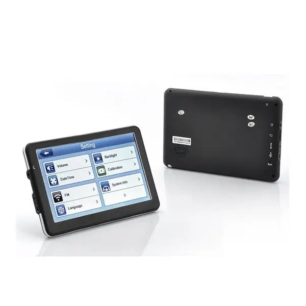 7 дюймовый емкостный сенсорный экран GPS навигатор 4 Гб ОЗУ + 128 М 800*480 HD Портативный