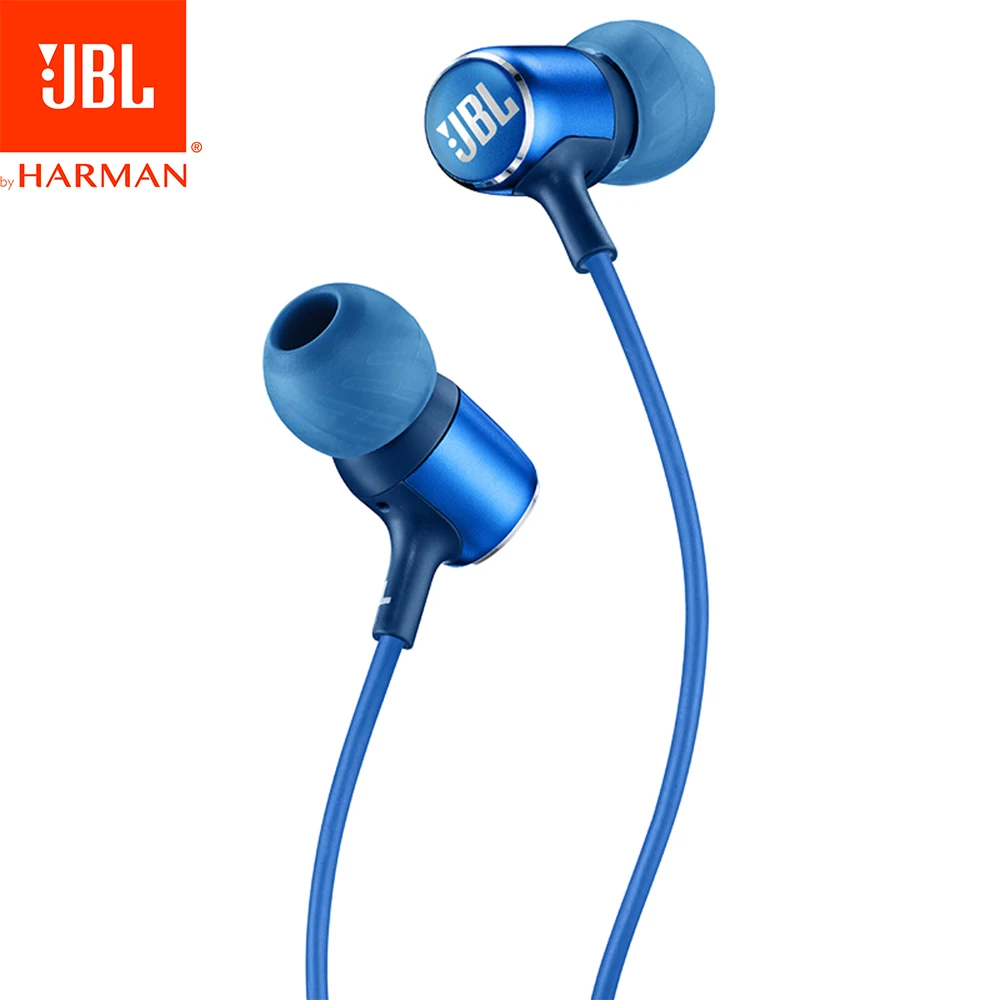JBL LIVE 100 3,5 мм проводные наушники с микрофоном стерео звук наушники динамическая гарнитура тяжелый бас звук наушники