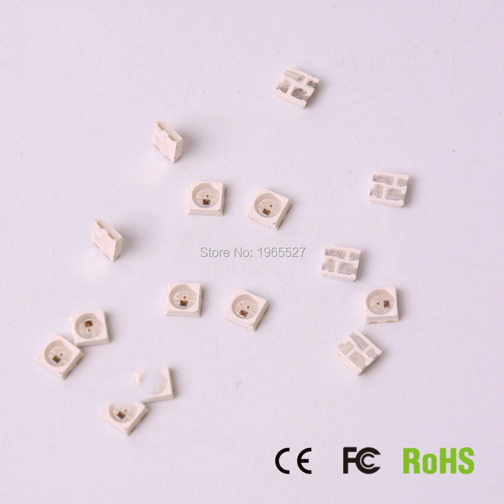 (100 шт./лот) светодиодный чип Mini SMD 2427 SK6812 RGB Адресная цифровая полноцветная