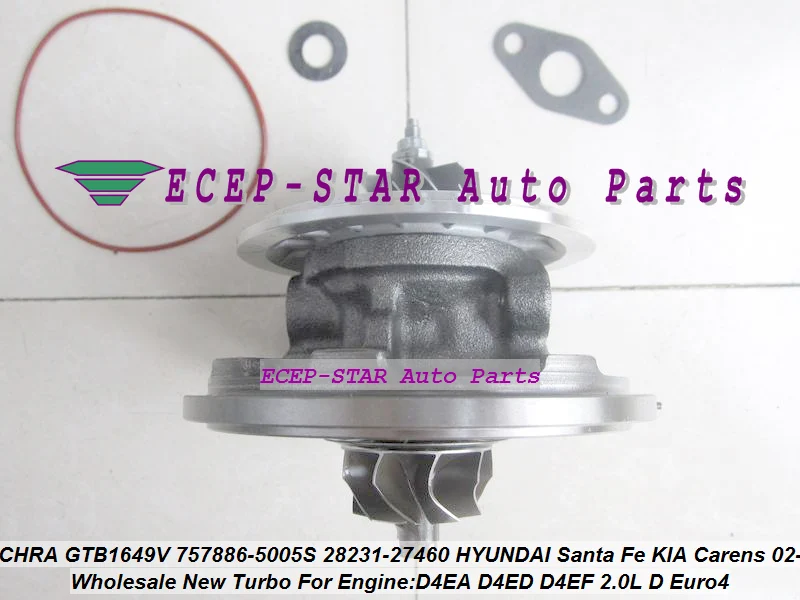 Картридж Turbo CHRA Core GT1649V VNT 757886 5003S 28231 27400 Turbolader для KIA Sportage Ceed Carens II D4EA 2.0L
