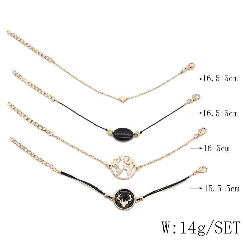 Женские дизайнерские черные браслеты из бисера для женщин винтажные модные