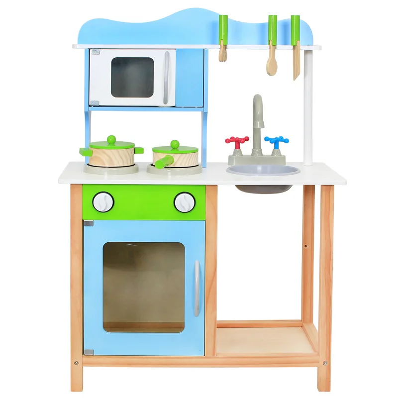 Wooden Kitchen Set Stove Toy House Play Children's Cooking Large Disassembly Gas | Игрушки и хобби