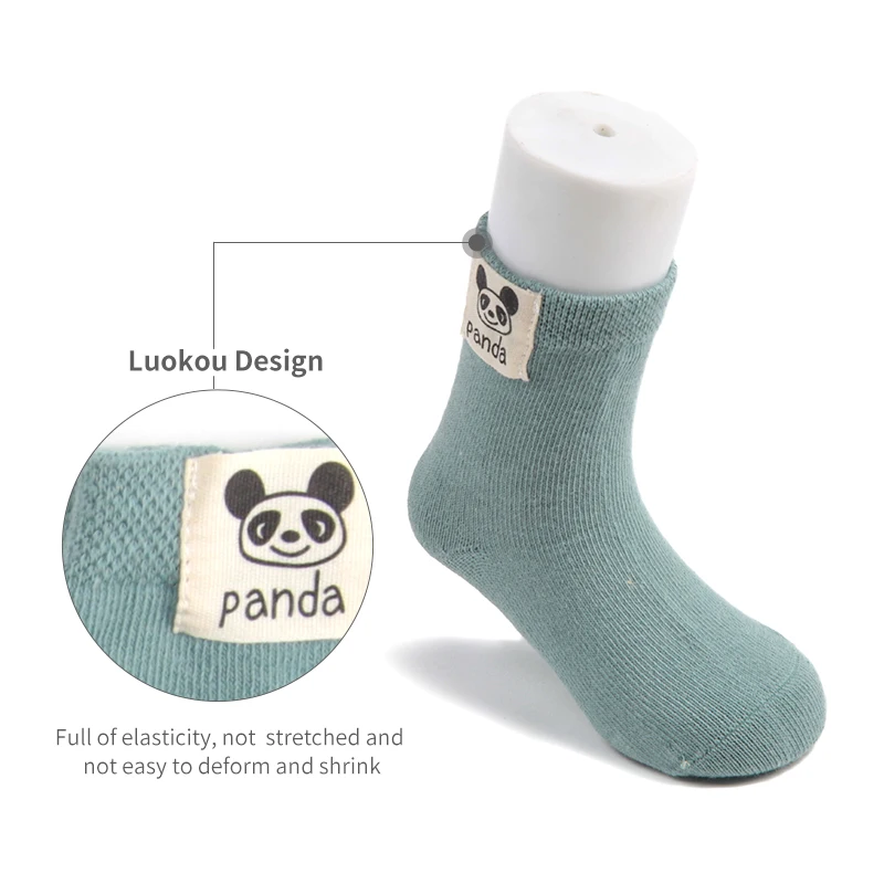 Детские носки хлопковые с забавным рисунком короткие унисекс для малышей