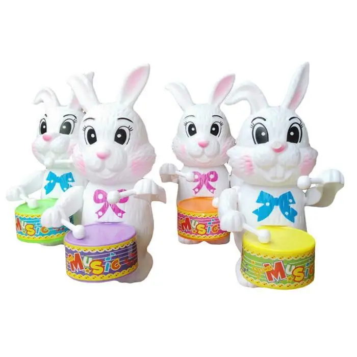 old Cartoon Unisex Educational 35g Random Rabbit Drumming Toys Musical Clockwork years Wind-Up Toy Kid | Игрушки и хобби