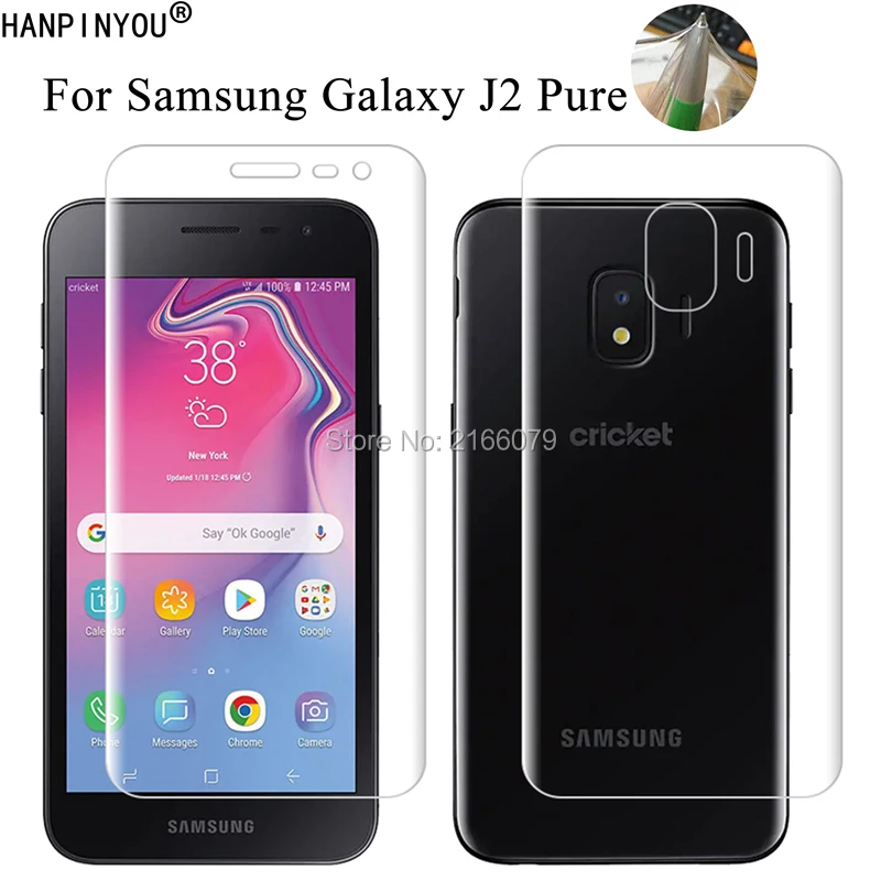 Мягкая ТПУ Защитная пленка для Samsung Galaxy J2 Pure J2Pure 5 0 дюйма передняя и задняя полная