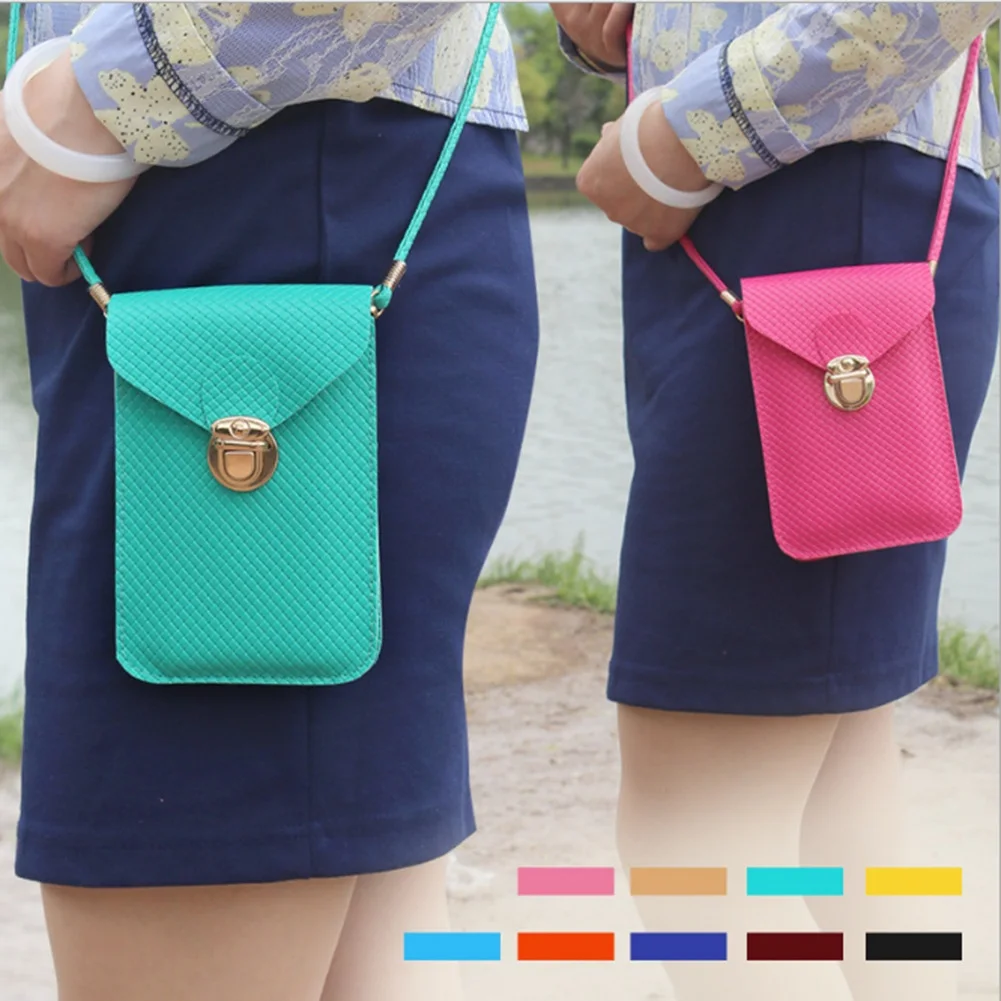 Женская маленькая сумка из искусственной кожи ярких цветов дизайнерские