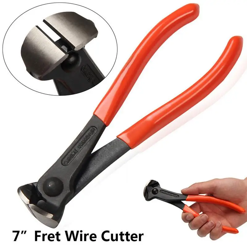 

New 7 Inch Guitar Fret Wire Cut Pliers Luthier Tools Scissors Stainless Steel