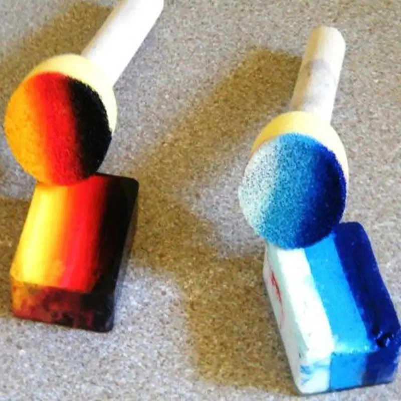 4 шт./лот желтая губка инструмент для рисования кисть уплотнение Губка Кисть