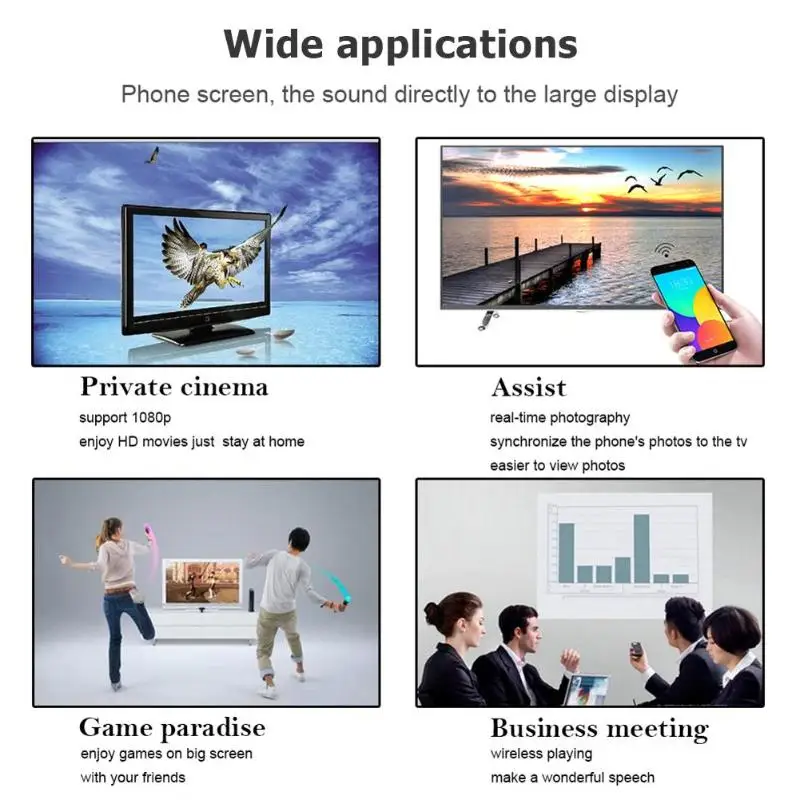 Беспроводной WiFi MiraScreen ТВ ключ HDMI Miracast DNLA Airplay дисплей Аудио Видео приемник
