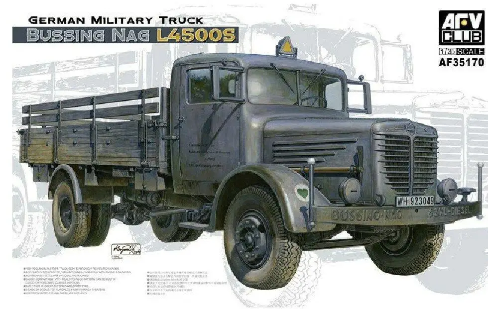 AFV Club 1/35 35170 немецкий военный грузовик автобус Nag L4500S|Наборы для сборки моделей| |