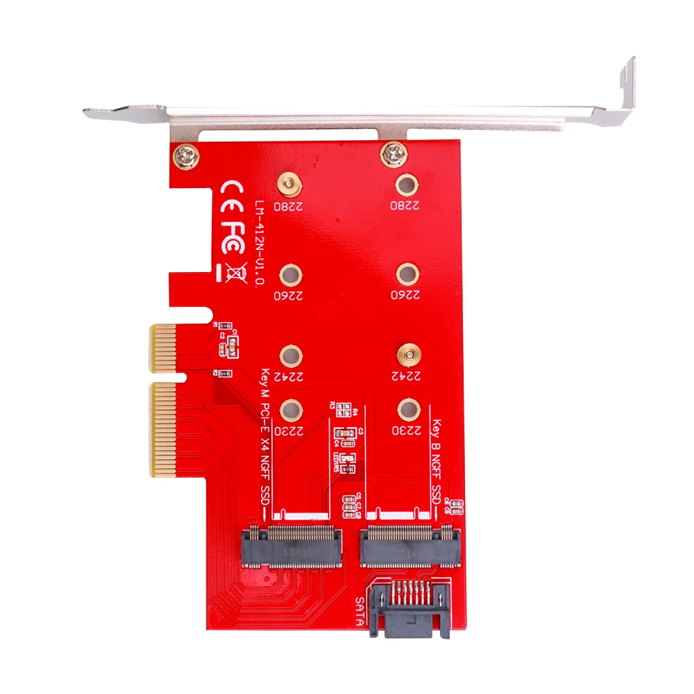 Порт able NGFF к PCIE X4 адаптер M Key и B SATA порт расширения карты Поддержка порта PCI Express 3 0