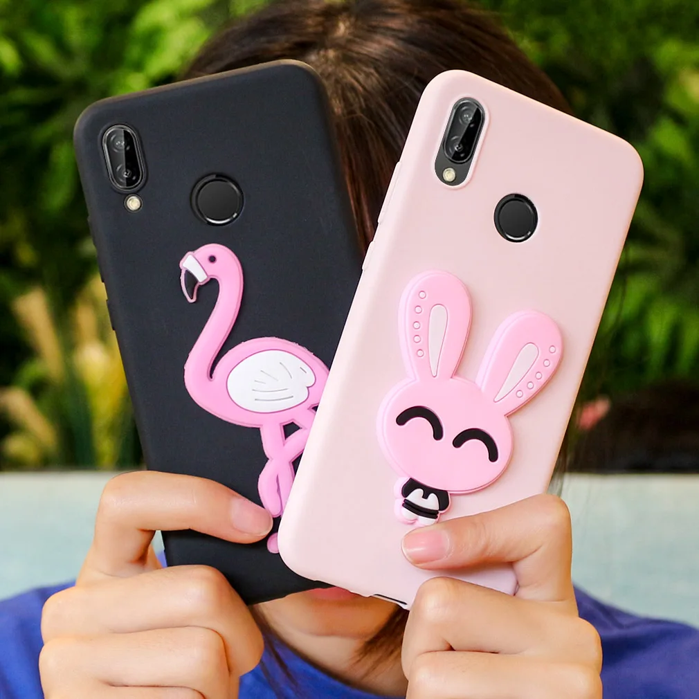 Мягкий чехол для huawei P20 Lite ультра тонкая задняя крышка силиконовый 3D бренд