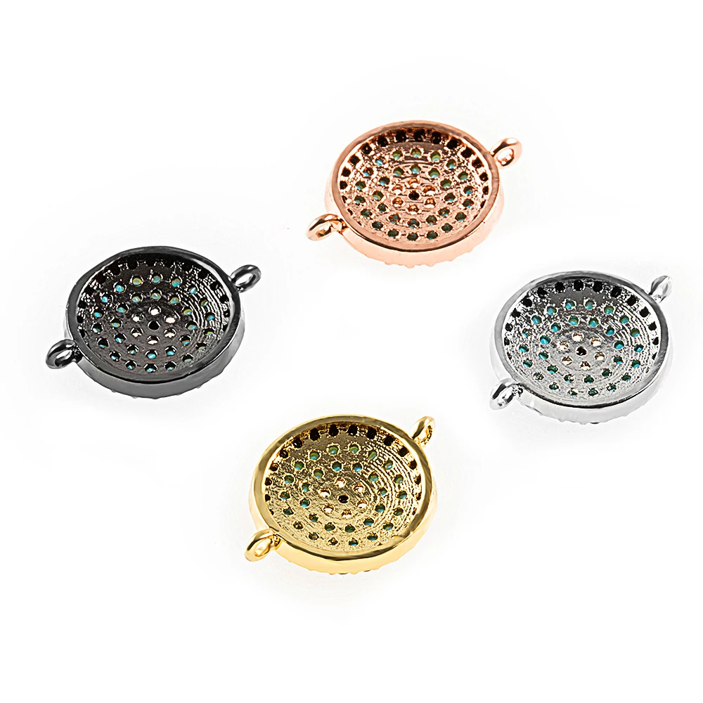 17*13 мм круглый высококачественный латунный кубический цирконий сделай сам