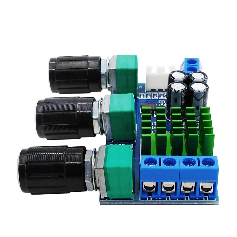 DC 12V 24V TPA3116D2 80Wx2 цифровой усилитель плата тройной регулятор громкости