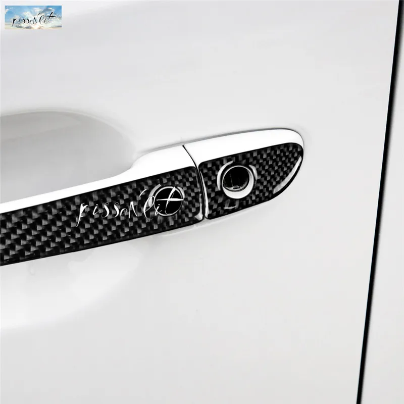 8x черная отделка для дверной ручки из углеродного волокна чехол Mazda CX 5 2017 2018