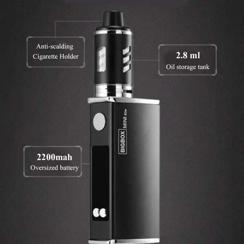 Электронная сигарета 80 Вт регулируемый vape мод коробка комплект 2200 мАч 0.5ом