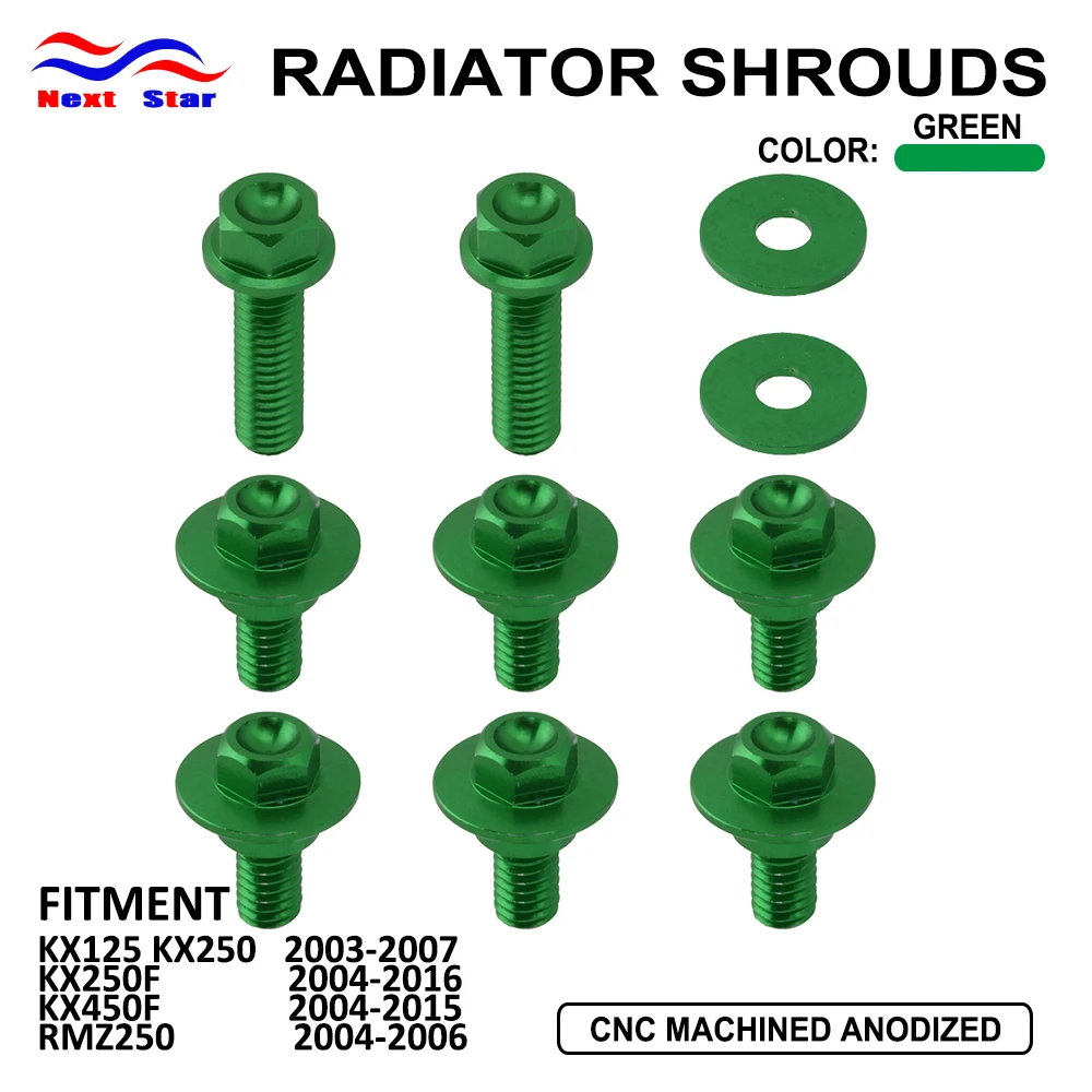 Шнек для мотоцикла болт боковых панелей заднего и переднего крыльев Kawasaki Suzuki KX125