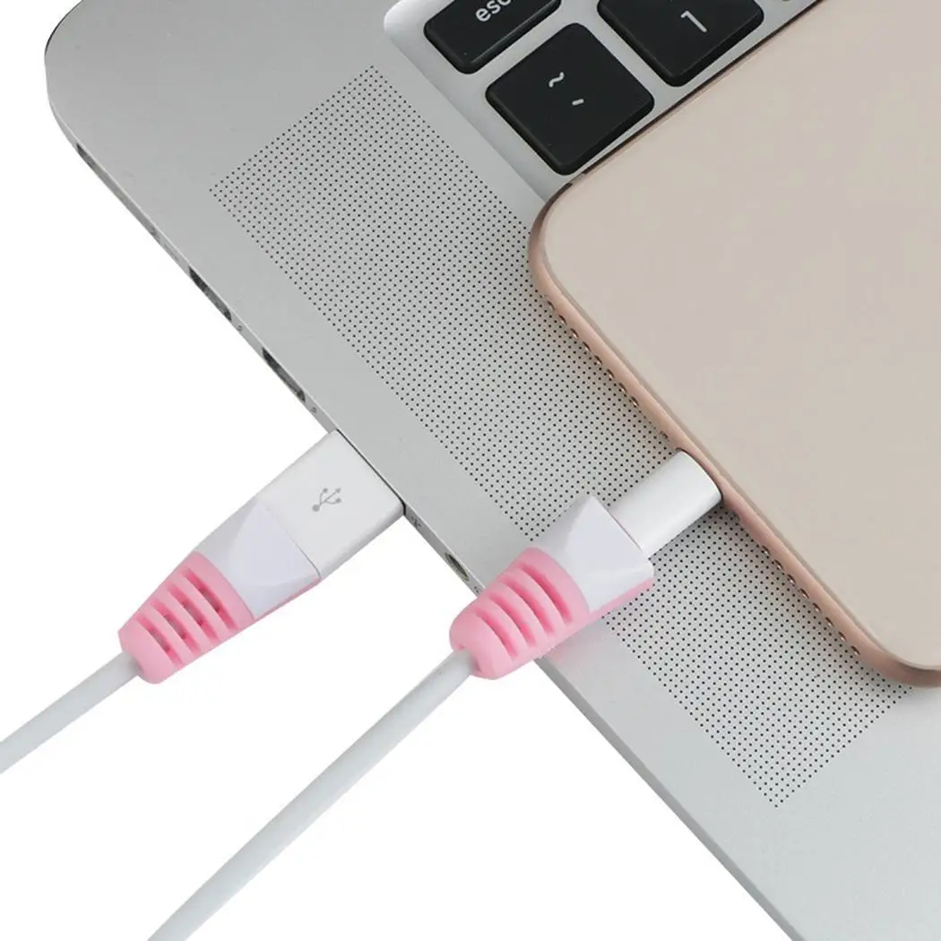 Силиконовые Анти брейк кабель для зарядки и передачи данных с линия Защитная