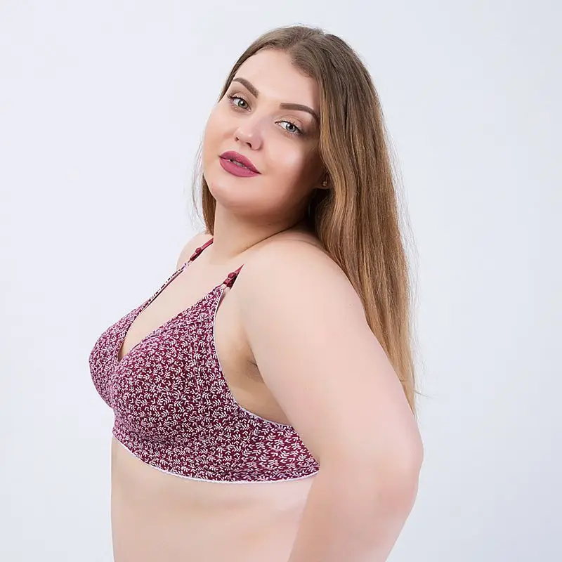 Женский бюстгальтер новый большой размер хлопок среднего возраста удобное