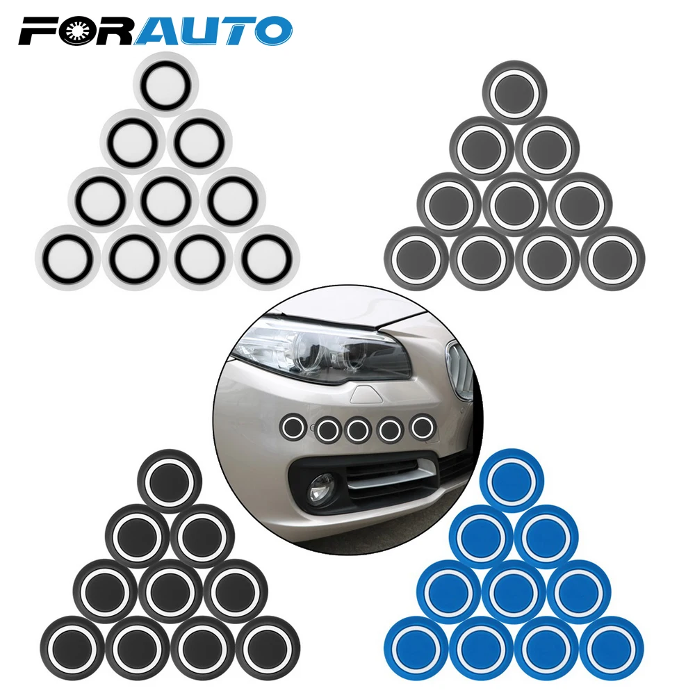 

FORAUTO 10 Pcs/pack Round Protective Sticker Door Edge Trim Guard Car Door Guard Corner Bumper Protector Auto Accessories