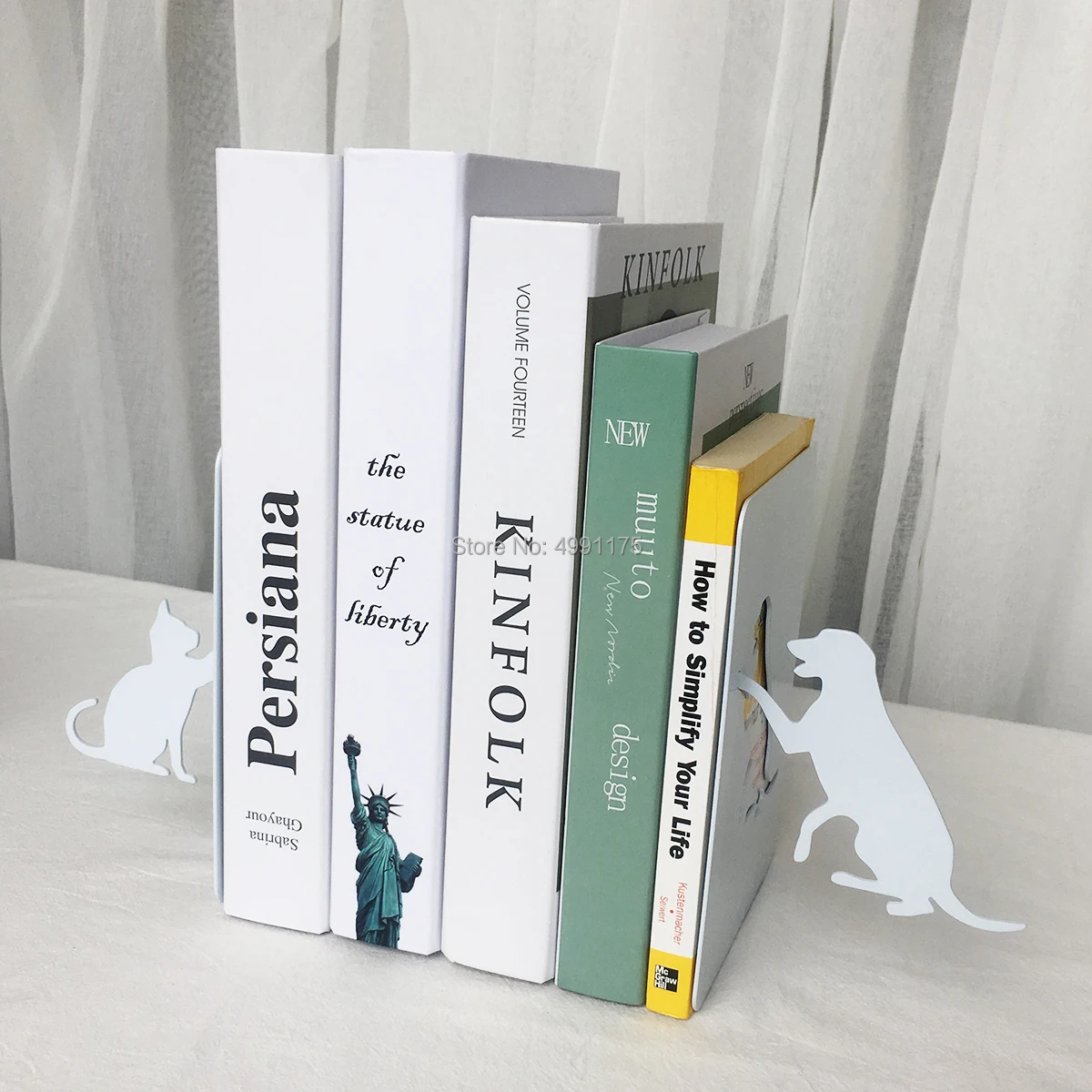 Стальная железная подставка для книг собак и кошек любителей домашних животных