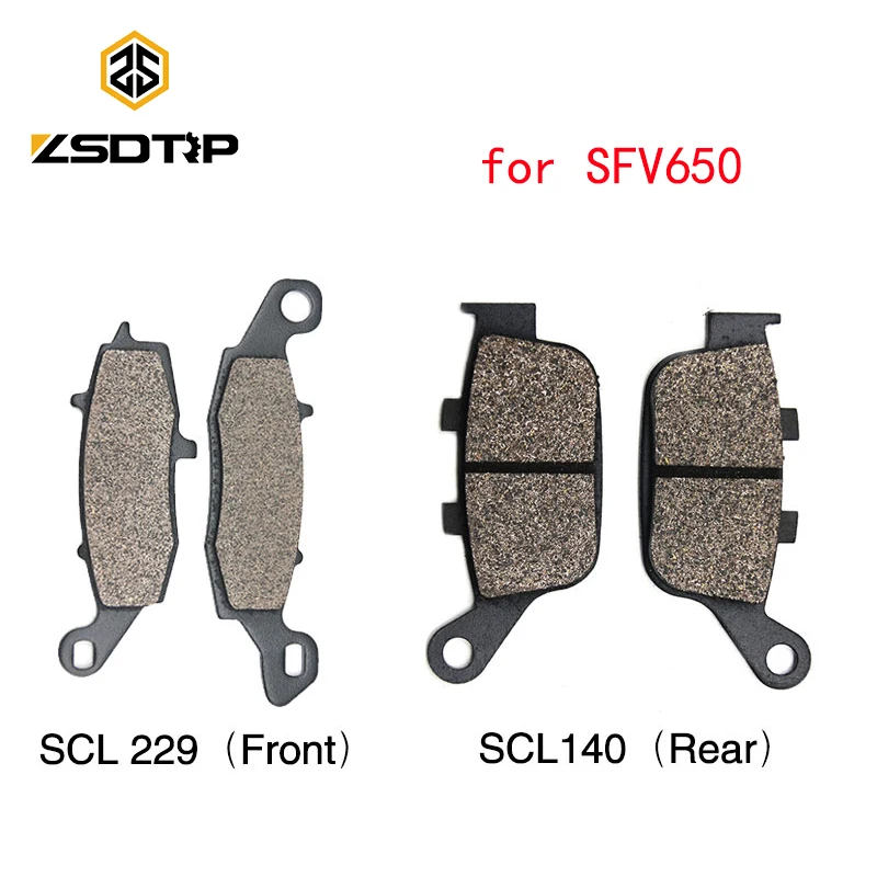 Передние и задние тормозные колодки ZSDTRP для мотоциклов Suzuki SFV650 2009 2014 запчасти