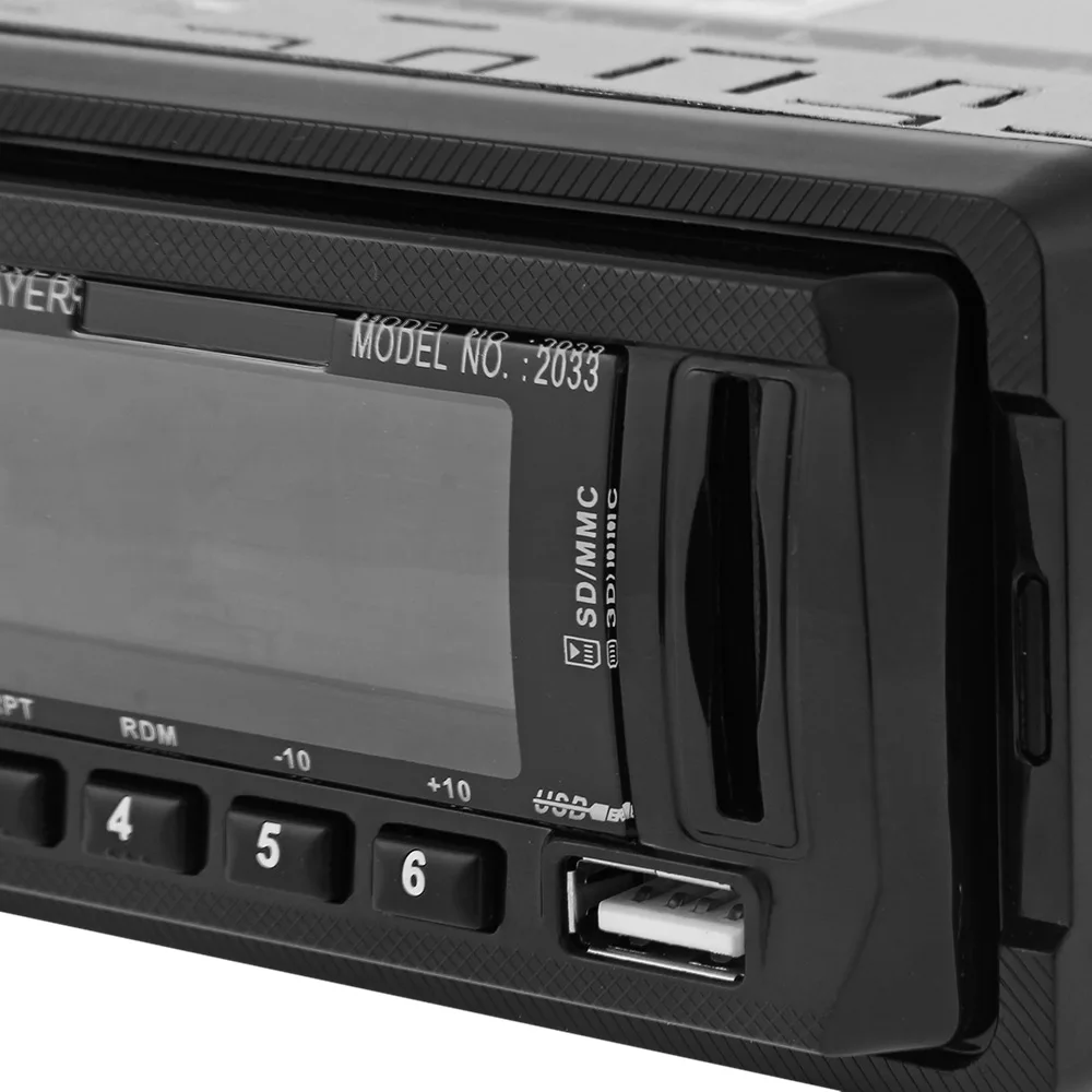 Zeepin радио для автомобиля 12 V Авто Аудио Стерео FM SD MP3 плеер AUX USB с удаленным