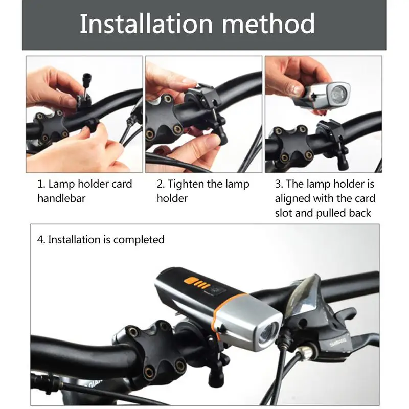 Bicycle Light USB Charging Super Bright 400 Lumens Sensing Vibration Riding Lights Safety | Спорт и развлечения