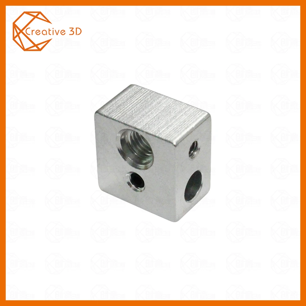 MK10 нагревательные блоки M7 нить для Wanhao Dupicator D4/I3/Dremel 3D принтер 20x20x13 мм алюминиевый