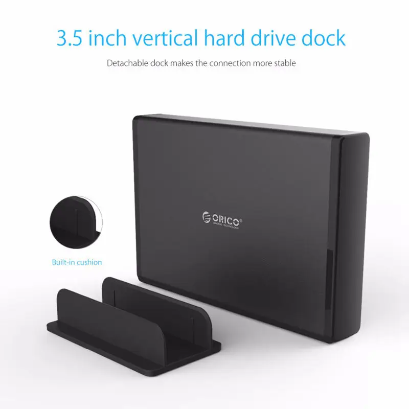 Orico 7688C3-Bk 3,5 дюйма type-C Hdd чехол Sata для Usb 3,1 Ssd док-станция коробка для хранения высокая скорость коробка Внешний жесткий Dragativ