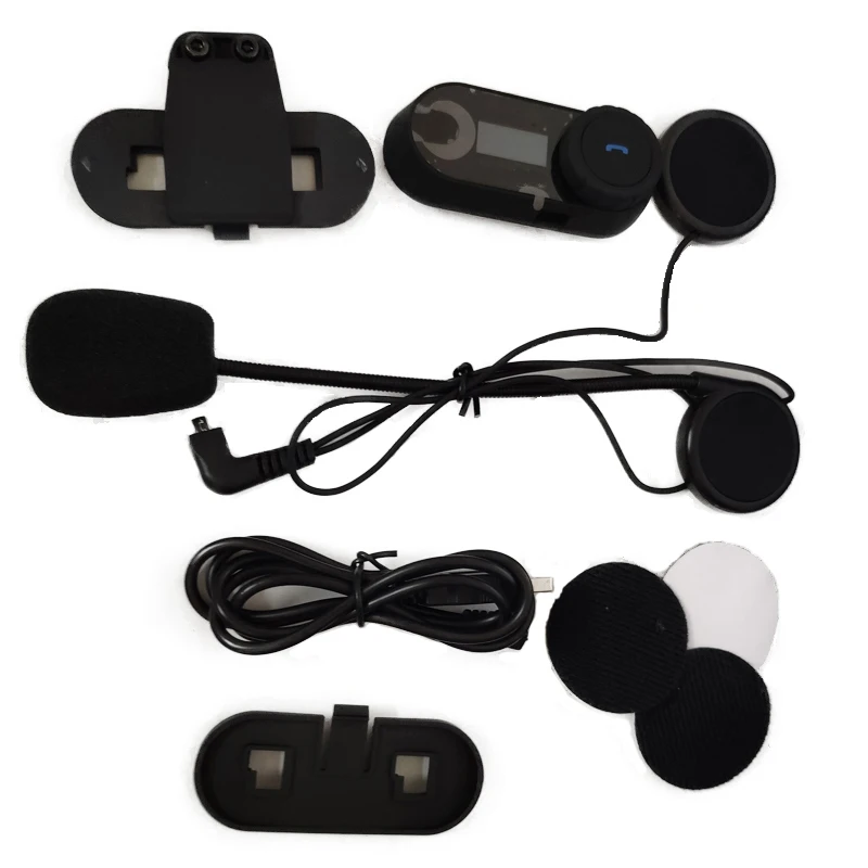 

Bluetooth Motorcycle Interphone Headset Helmet Intercom LCD Screen Motorcycle Helmet Bluetooth Headset Car Hands-free Calling