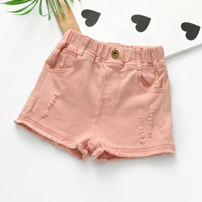 Осенние черно белые детские эластичные ковбойские шорты из чистого хлопка с