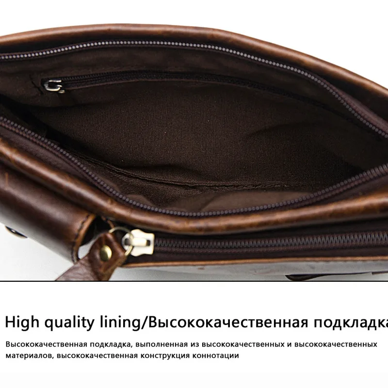 Поясная Сумка мужская кожаная модная Спортивная с рукавом для мобильного