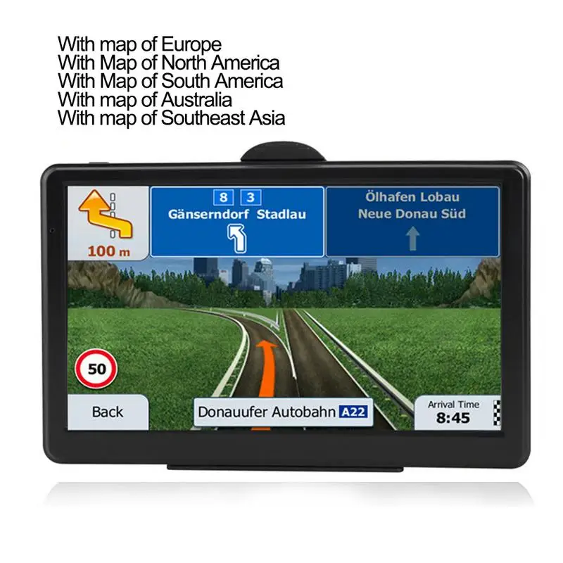 7 дюймовая навигационная система для грузовика с сенсорным экраном GPS