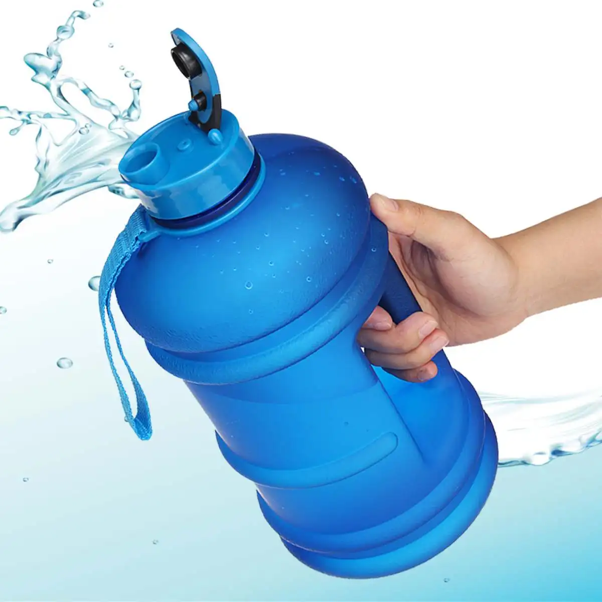 2.2L большая емкость, Спортивная бутылка для воды, пластиковый портативный чайник, велосипедные бутылки для питьевой воды, BPA бесплатно, botella de agua