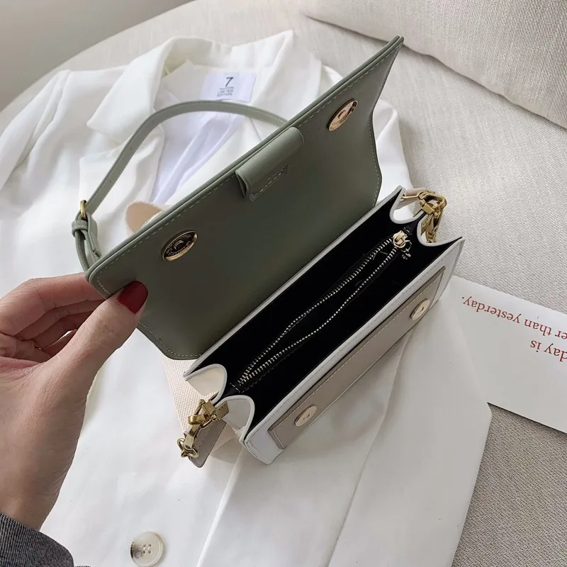 Летние женские сумка мягкая из искусственной кожи цепи Диагональ посылка Bolsa