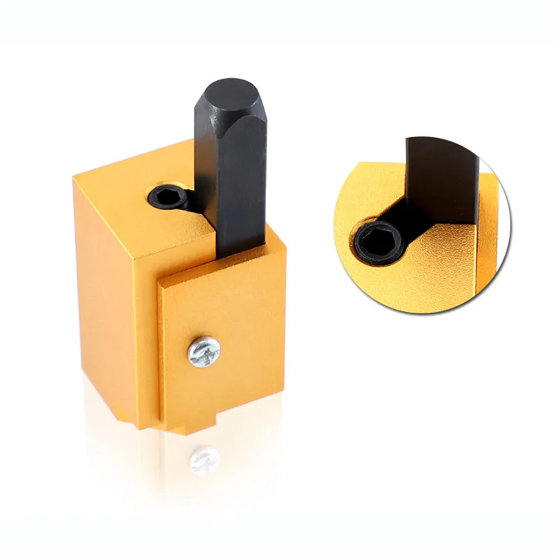 Золотая окисленная угловая стамеска квадратная петля выпрямитель угловой резак