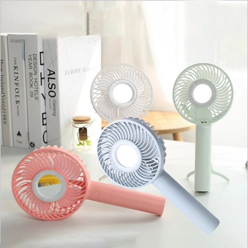 Ручной с заполняющим светом зеркальный кронштейн Настольный вентилятор мини