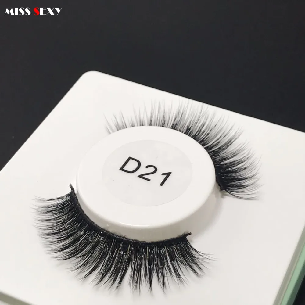 8 пар Miss sexy lash d021 3D норки накладные ресницы толстые ручной работы макияж набор