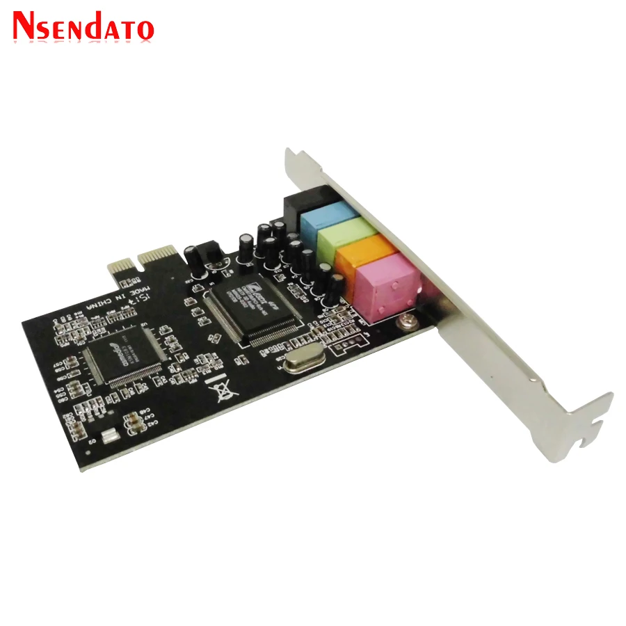 Цифровая звуковая карта PCI-E PCI Express 5 1 каналов 3D аудио 6 твердых конденсаторов