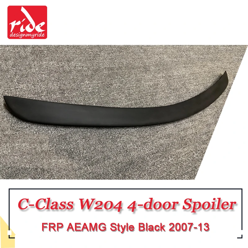 W204 4 дверь хвост спойлер крыло AEAMG Стиль frp праймер черный для Bezn C Class C180 C200 C250
