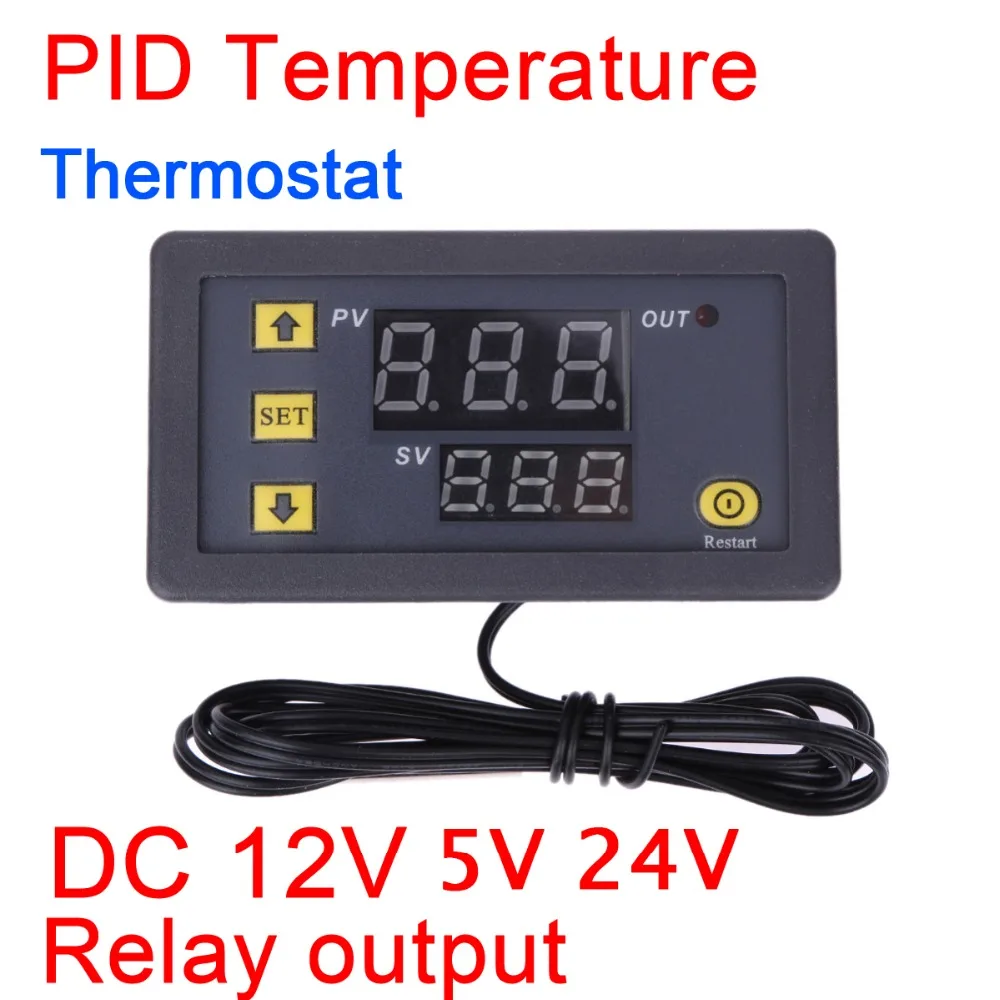 

DYKB Intelligent PID thermostat temperature controller digital LED thermometer control display meter Relay switch 5V 12v 24v DC
