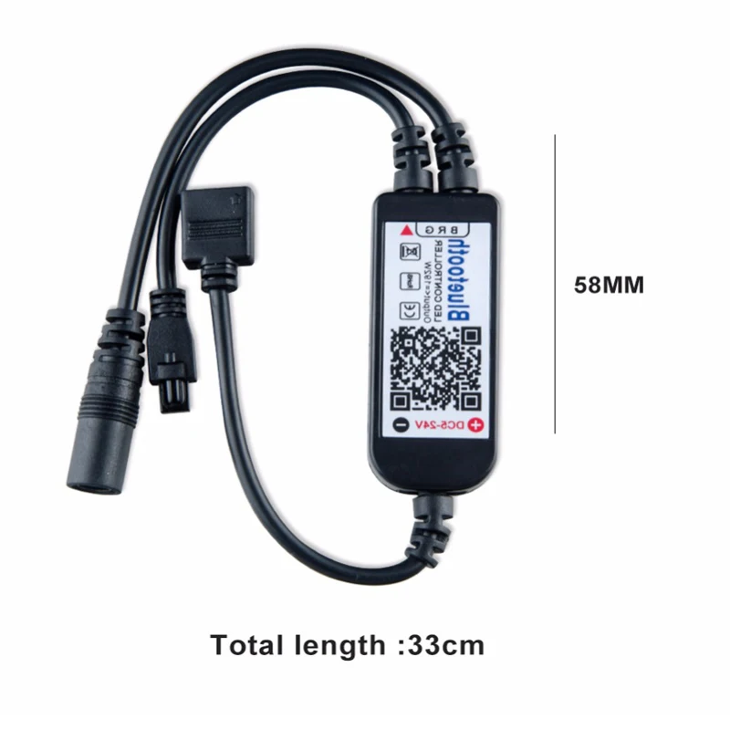 

Bluetooth RGBW LED Dimmer with 40key IR Remote controller Apply to Smartphone Android iOS 5-24V For 5050 RGBW RGBWW LED strip